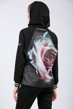 Толстовка из футера  комбинированного с плащевкой - А+б коллекция фото 14