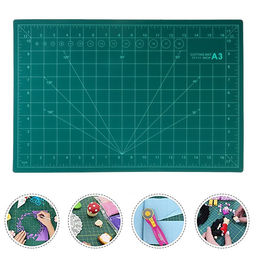 Мат для резки, трёхслойный, двусторонний, 45×30 см, А3, зелёный