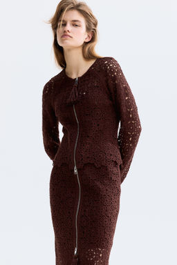 Crochet-look cardigan - H&m фото 5