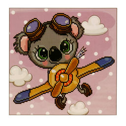 Кристальная (алмазная) мозаика ФРЕЯ ALV-96 Навстречу ветру! 30 х 30 см