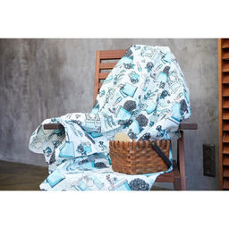 Простыня банная Этель Mint mood 150х180 см, вафля 200г/м2, 100% хл  фото 7