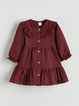 Fisto Detayl? D??meli K?z Bebek Elbise