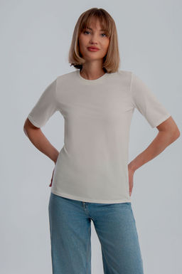 Арт. 3176/8 Футболка женская 44-52 (5 шт) Цвет:молочный