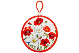 Подставка п/горячее 17*17*1 см Маки, круг - Elan gallery фото 5