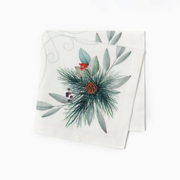 Салфетки сервировочные на стол «Этель» New Years treat, 40×40 см - 4 шт., белые