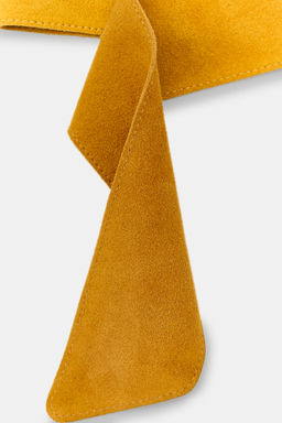 CINTUR?N PIEL ANTE 100% HEBILLA CIRCULAR / Mostaza - Zara фото 3