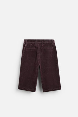 LIMITED EDITION VELVET BERMUDA SHORTS - Zara фото 8