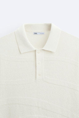 WAVY KNIT POLO SHIRT - Zara фото 8