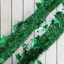 Цена за 10 шт. Мишура Марс звёзды d-6 см, 200 см, микс - Зимнее волшебство фото 3