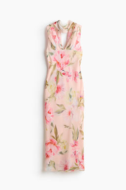 Vestido de gasa con fular decorativo - H&m фото 2