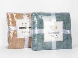 4645 Плед 130*90 цв. серый рис. 14-4102