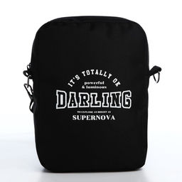 Сумка Darling, 15*3*20, отд на молнии, длин ремень, черный - Nazamok фото 3