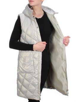 899 LIGHT GREY Жилет женский демисезонный (150 гр. синтепон) - Фабричный китай фото 7