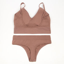 Комплект нижнего белья женский (топ, трусы) Collorista, цвет кофе, размер 42-44