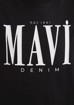 Mavi Logo Bask?l? Siyah Tisort  фото 6