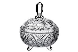 Ваза с крышкой 16см Спираль