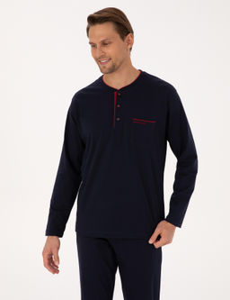 Lacivert Pijama Tak_m_ & __ _ama__r Seti - Pierre cardin фото 4