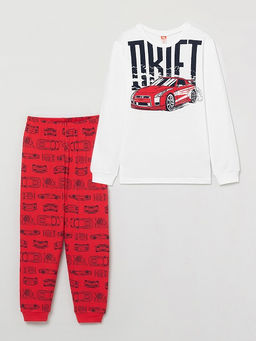 CSJB 50029-21 Комплект для мальчика (джемпер, брюки), экрю