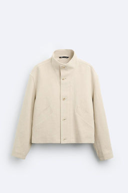 LINEN - COTTON BLEND JACKET - Zara фото 7