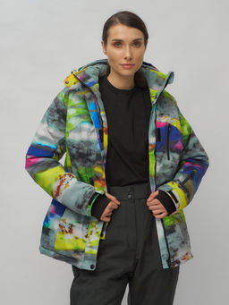 Горнолыжный костюм женский большого размера разноцветный 02278Rz - Chunmai фото 17