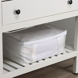 Кофр для хранения вещей LaDо́m, 45×30×20 см, белый