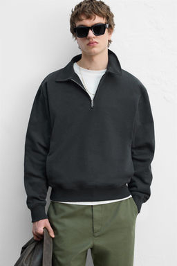 POLO SWEATSHIRT WITH ZIP - Zara фото 13