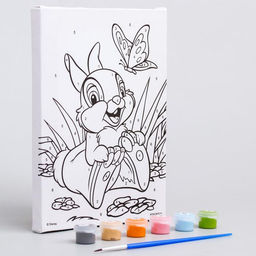 Картина по номерам для детей Топотун, 21?15 см, Бэмби