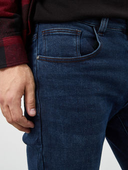 Утепленные мужские джинсы прямого кроя с начесом - Mossmore фото 5