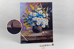 ФРЕЯ PNB/PL-084 Набор для раскрашивания по номерам 50 х 40 см Букет с полевыми цветами фото 6