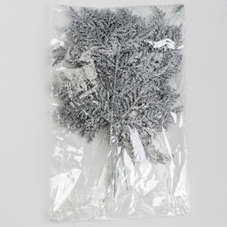 Цена за 10 шт. Декоративная веточка Изумление серебряная, 0.3?12?28 см