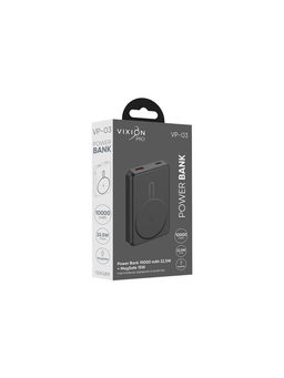 Внешний аккумулятор VIXION PRO VP-03, 10000 мАч, MagSafe, USB+Type-C, быстрая зарядка