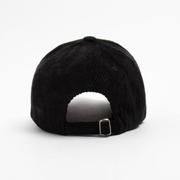 Бейсболка однотонная MINAKU, чёрная, размер 56-58, вельвет