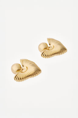 PENDIENTES BOT?N MAXI CORAZ?N WILLY CHAVARRIA X ZARA / Dorado