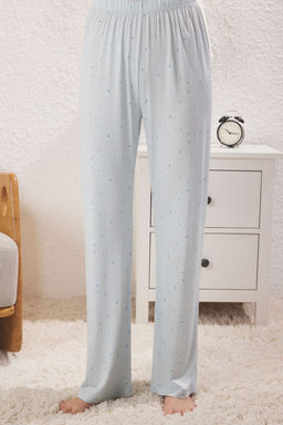 Trendyolmilla Beyaz-Cok Renkli Cicekli Baglamal? ve Ip Ask?l? Orme Pijama Tak?m? THMSS24PT00233 фото 19