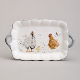 БЛЮДО LEFARD FUNNY HENS 23,5*14*2,5 СМ