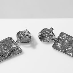 Клипсы висячие Лёгкость пластина, цвет серебро