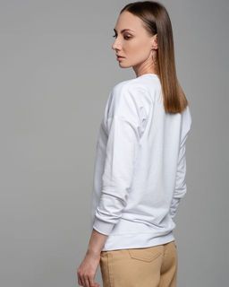 Удлинённый свитшот со вставкой ASTP016, джемпер, футер - Sahar art lab фото 4