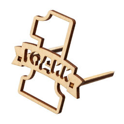 Цена за 5 шт. Топпер 1 Годик,деревянный, 55х60