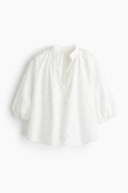 Blusa de algod?n con aplicaciones