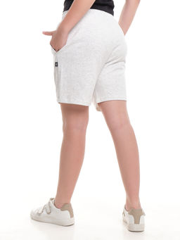 Шорты для спорта для девочки 22-7678 св.серый меланж - Mini maxi фото 2