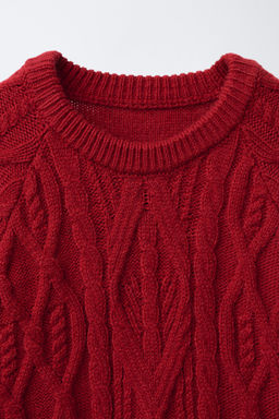 CABLE-KNIT SWEATER - Zara фото 3