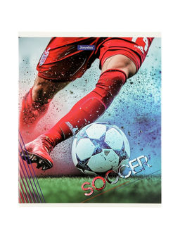 Комплект 12 тетрадей, 48 листов, клетка, 60гр, 4 вида, Футбол, выборочный уф-лак