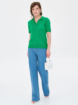 Футболка поло вязаная - Stilla фото 2