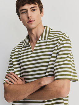 Футболка поло в полоску / Zarina