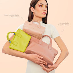 Итальянская миниатюрная женская сумочка DuDu Bags серии Ibiza | жемчужный серый - Dudubags фото 9