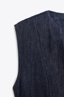 ZW COLLECTION DENIM MIDI DRESS - Zara фото 8