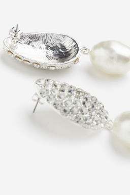 Pendientes de strass con colgante - H&m фото 2