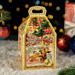 Цена за 5 шт. Коробка подарочная складная Столичный 12 х 12 х 17 см - Simaland фото 2