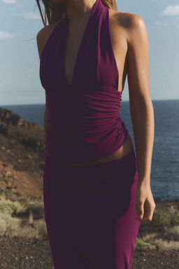 HALTER GATHERED TOP - Zara фото 2