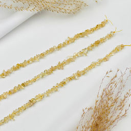 Бусины для украшений из камня Цитрин крошка